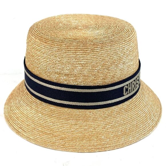 Dior 11DRT952G180 DIORESORT hat Straw hat straw hat hat Beige/Navy